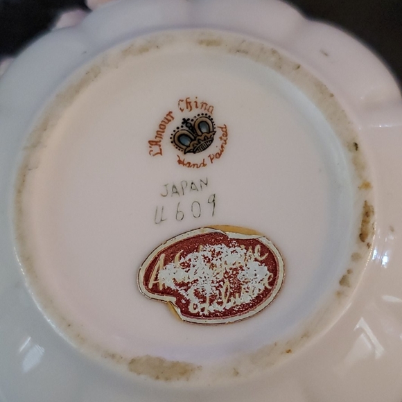 ANTIQUE WINDSOR  FLORAL ASHTRAY - Picture 3 of 6